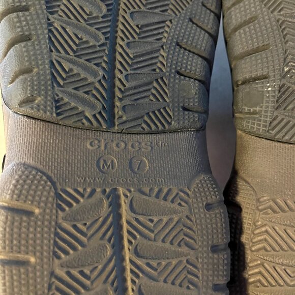 Crocs Swiftwater Leather Sandals Men's Size 7 Brown - Picture 9 of 11